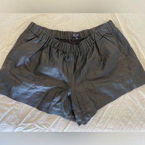 Madewell Leather Shorts